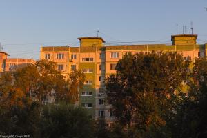 Закат в городе